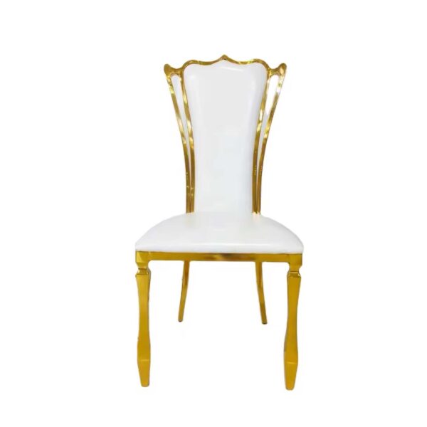 Arch Chair White & Gold