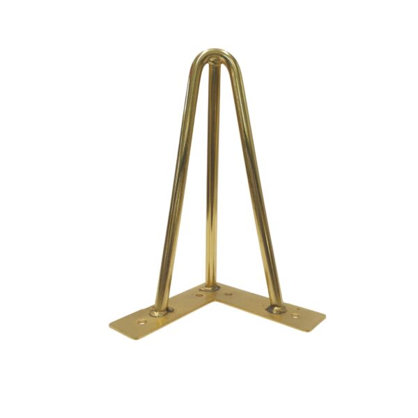 Hairpin 3 Pin Gold Furniture Leg H200Mm X D110Mm