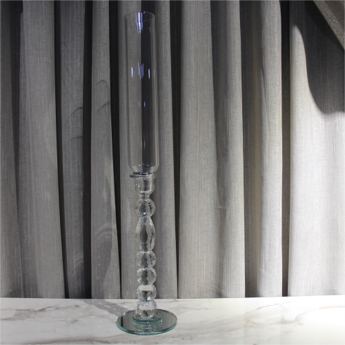 Crystal Bubble Stem Candle Holder