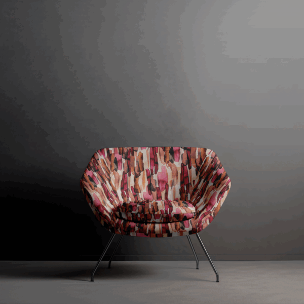 Loom Secret Garden Monet Terracotta Upholstery Fabric