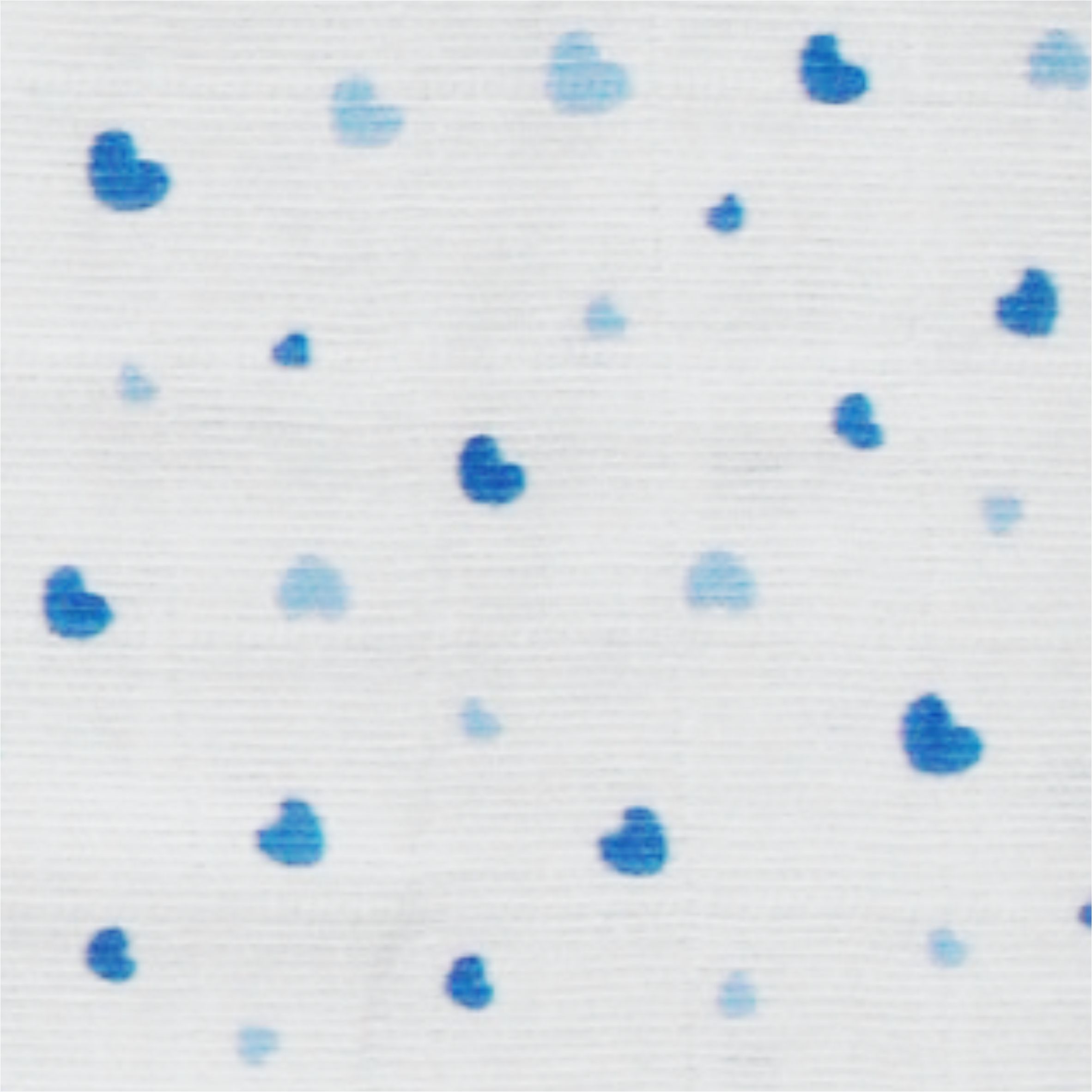 Small Blue Hearts 100% Organic Cotton Muslin Fabric