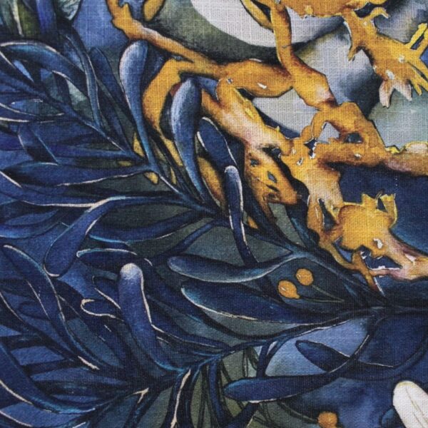 Loom Secret Garden Monet Botanical Blue Upholstery Fabric