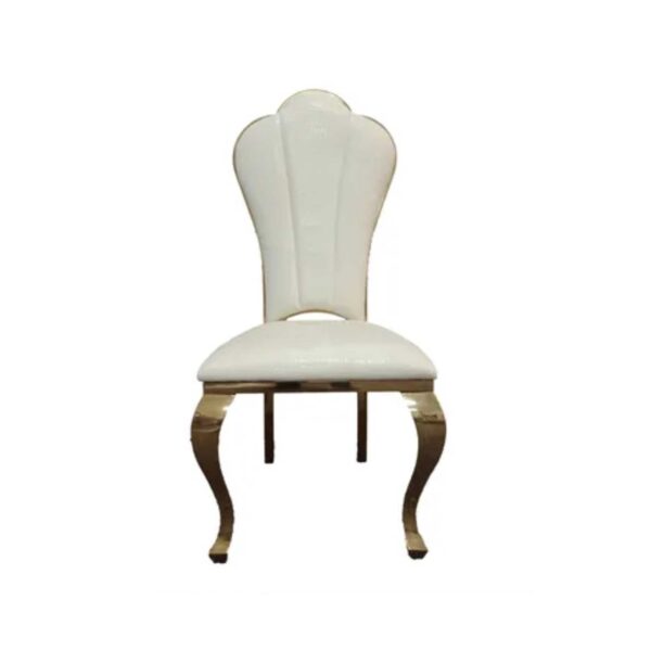 Chair Fan White & Gold