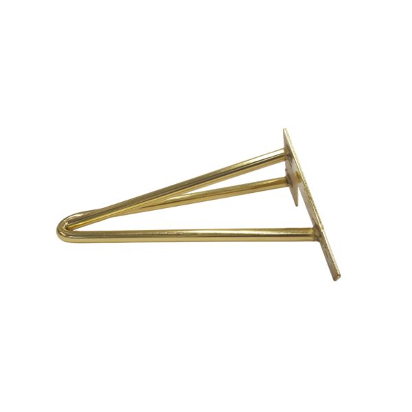 Hairpin 3 Pin Gold Furniture Leg H200Mm X D110Mm