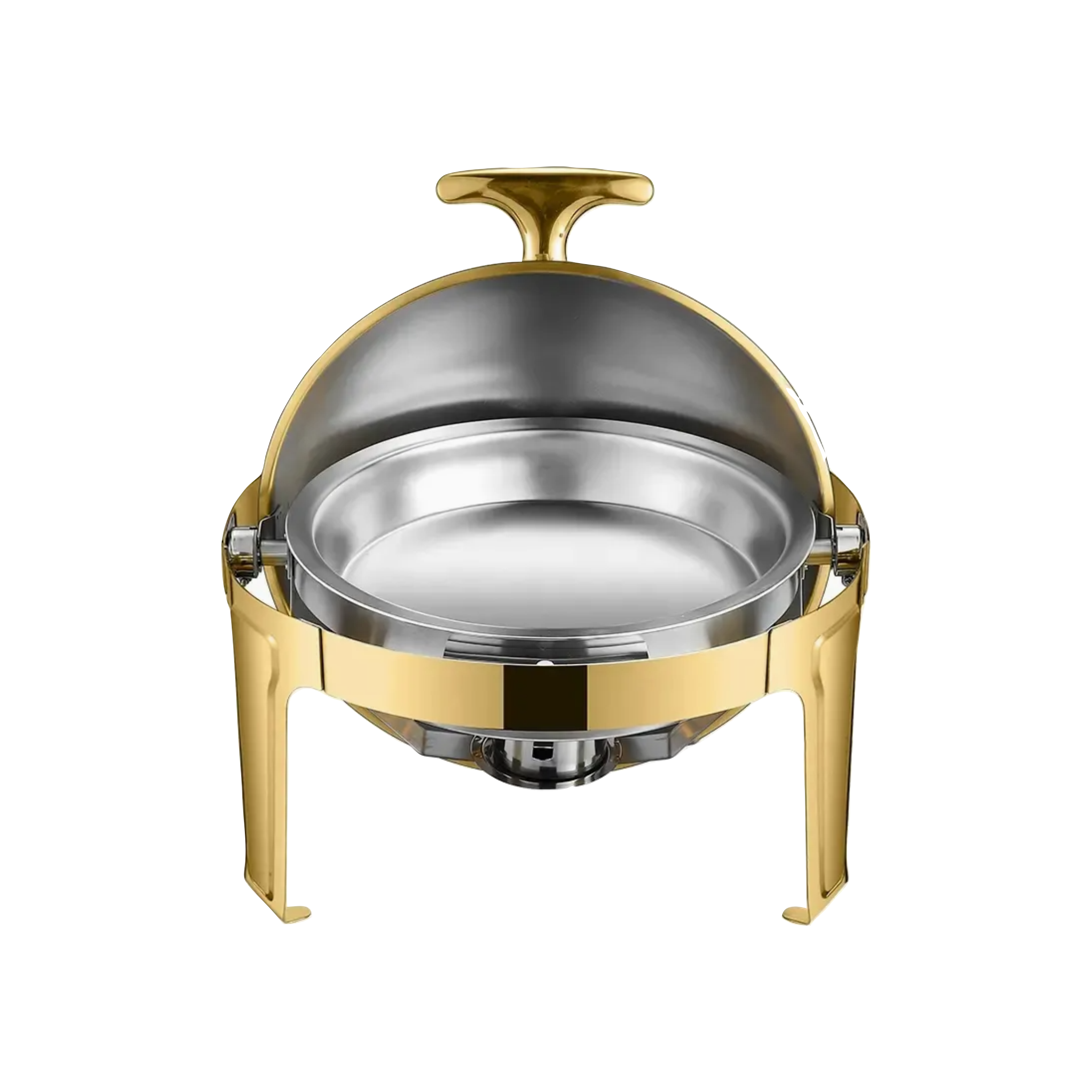 Gold Round Top Chaffing Dish