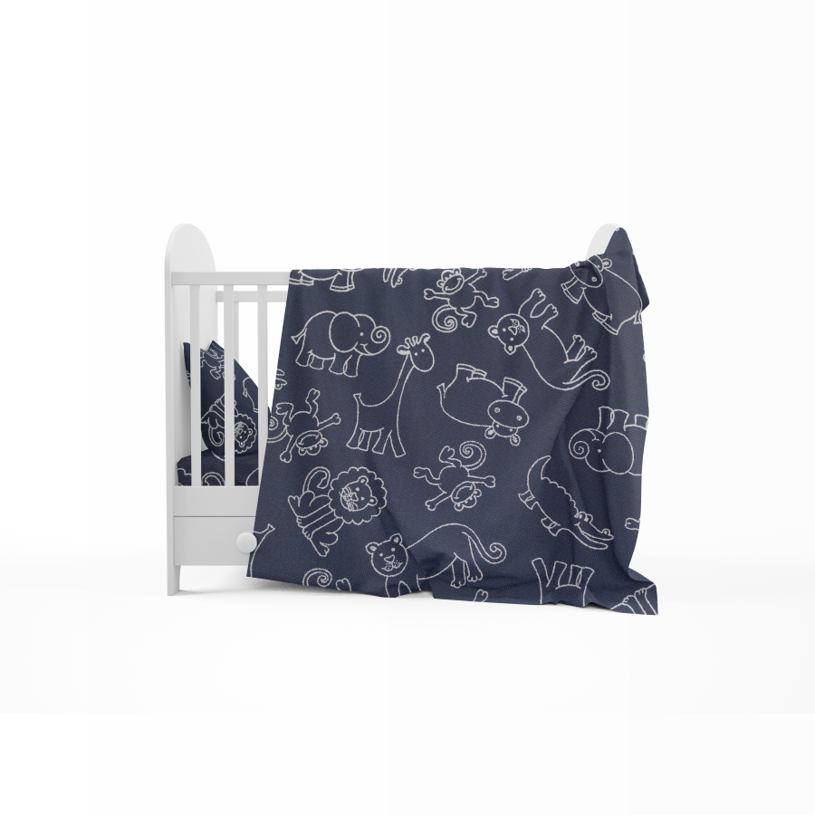 Wildlife Character Novelty Fabric 140Cm