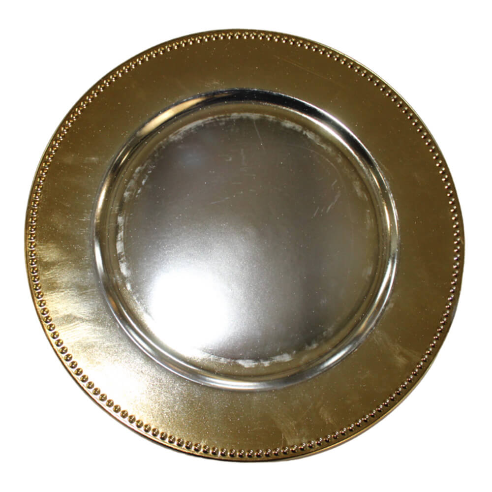 Underplate Gold Rim Flower