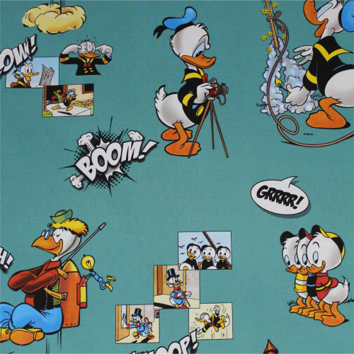 Donald Duckie Whoop Whoop Novelty Fabric 140Cm