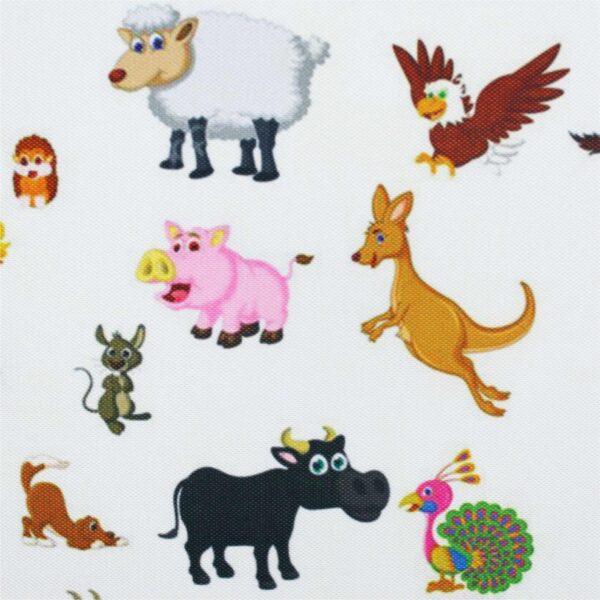 Colourful Animal Novelty Fabric 140Cm