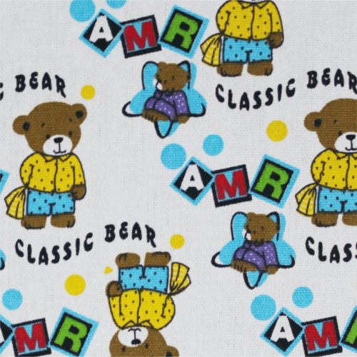 Classic Bear Canvas Novelty Fabric 150Cm