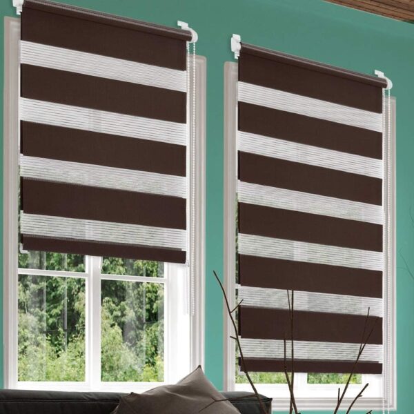 Brown Zebra Blind