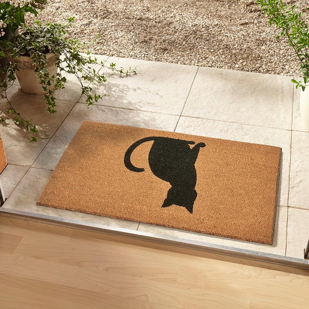Welcome Mat Cat Sitting 45Cm X 75 Cm