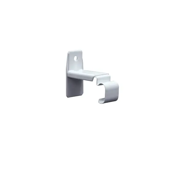 C – Track Metal Bracket – Single (Wall Fix - White)