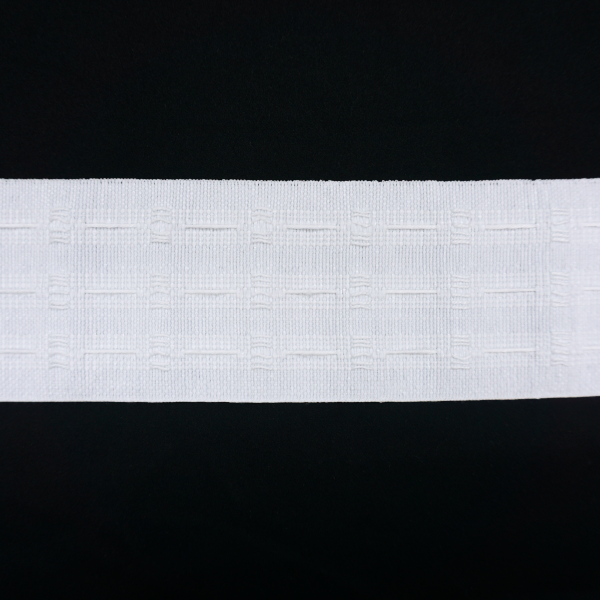 3-String Multipleat Tape 75mm - White - 50m