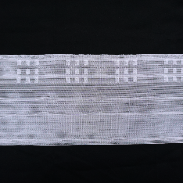 Waterfall Pleat Tape – Clear / White – 50m