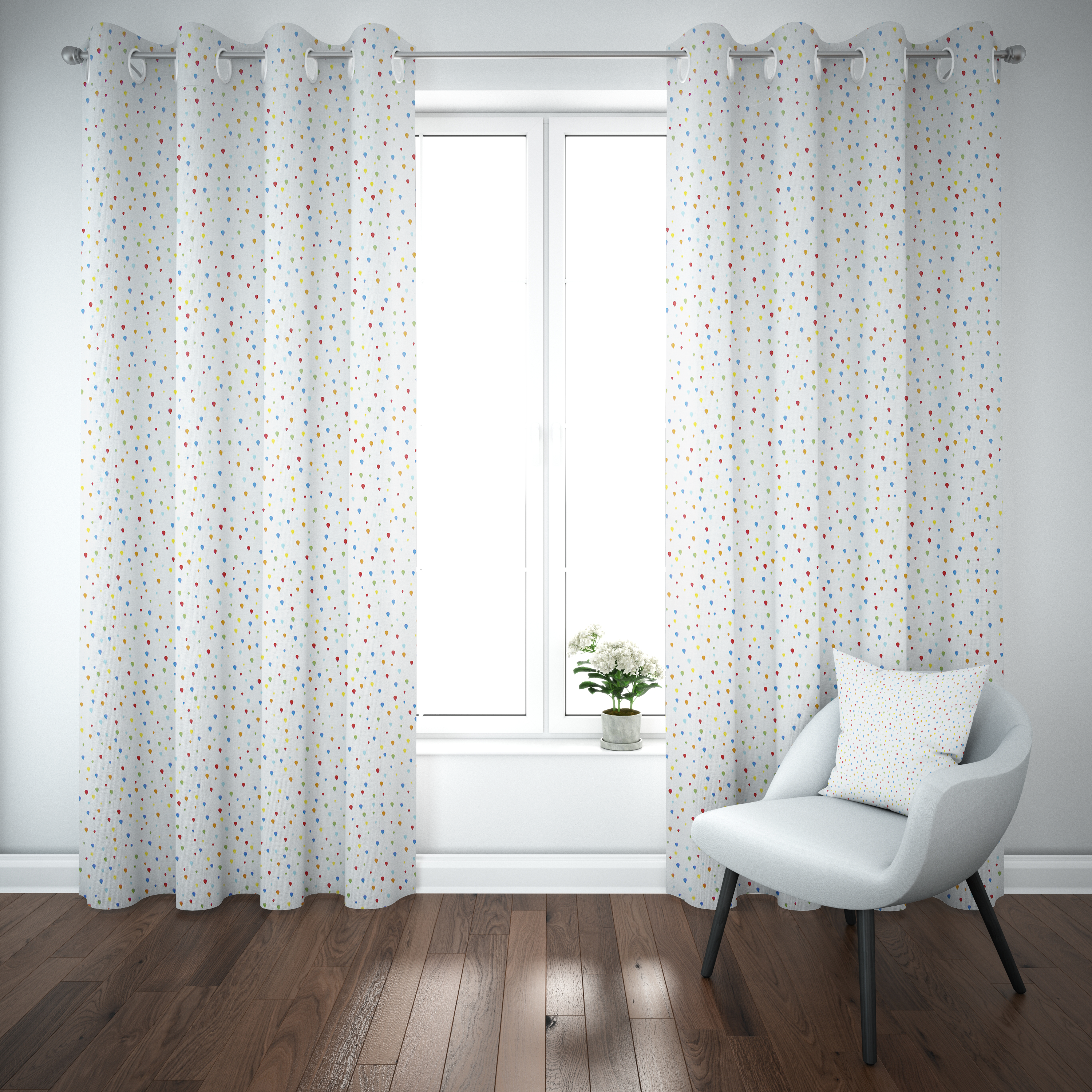 Raindrops Novelty Fabric