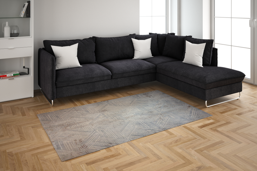 Quartz Blue 10065 Bejbej Rug 1600 X 2300Mm