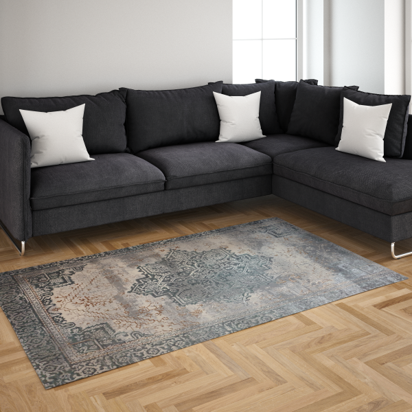 Doruk 174209 Cream & Grey 1600 X 2300Mm