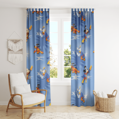 Super Hero Mickey & Donald Novelty Fabric 140Cm