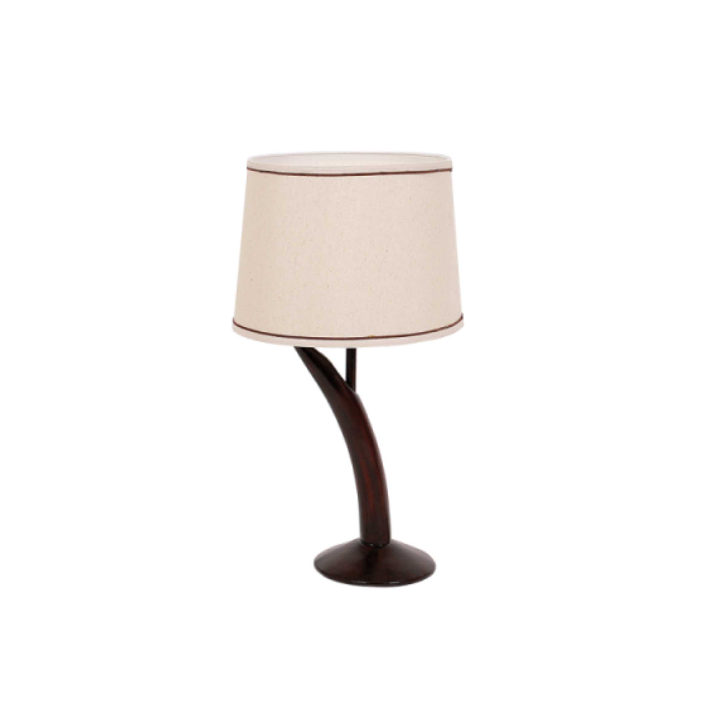 Resin Table Lamp With Hessian Shade Tl067