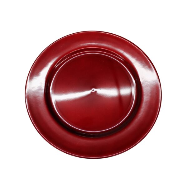 Round Red Plain Underplate