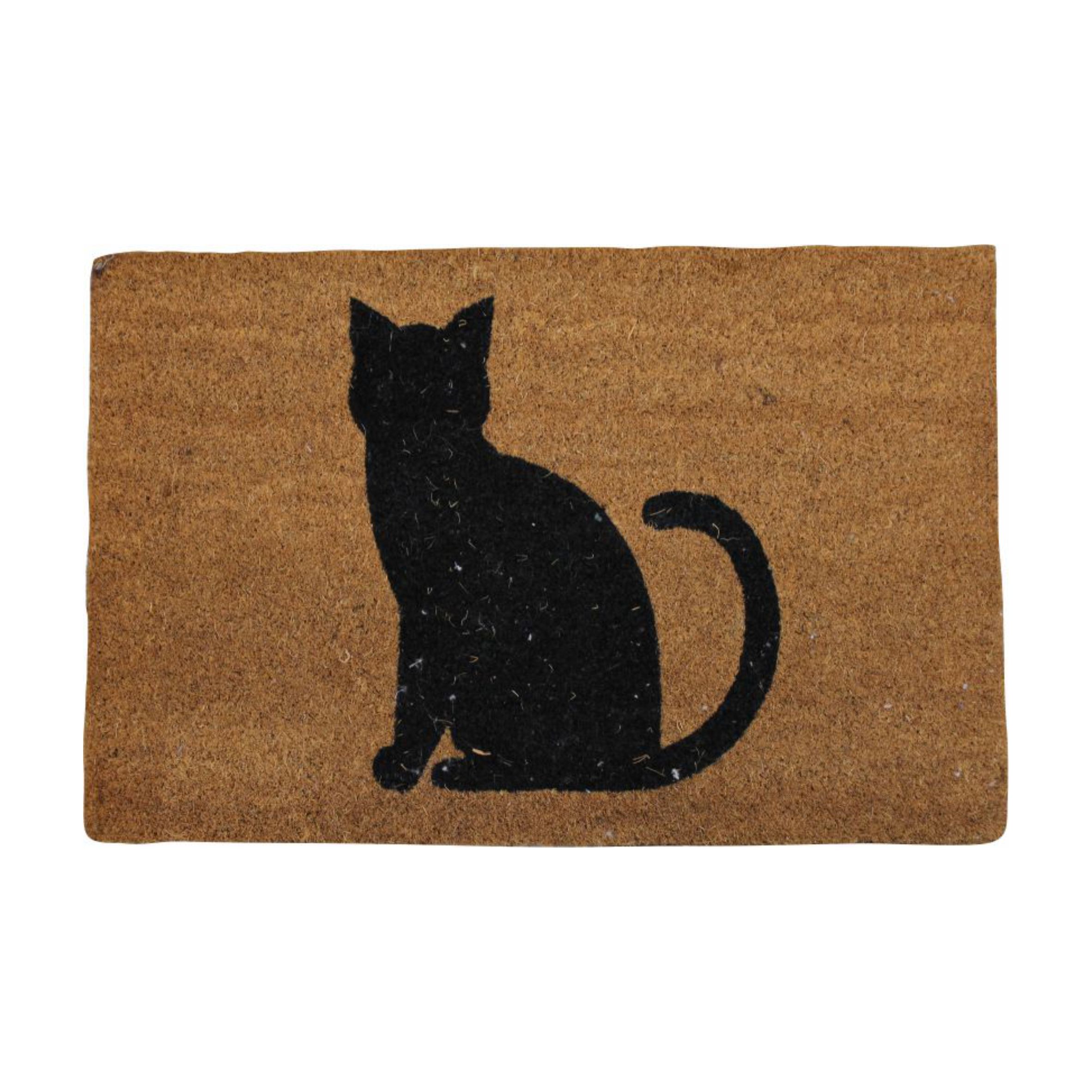 Welcome Mat Cat Sitting 45Cm X 75 Cm