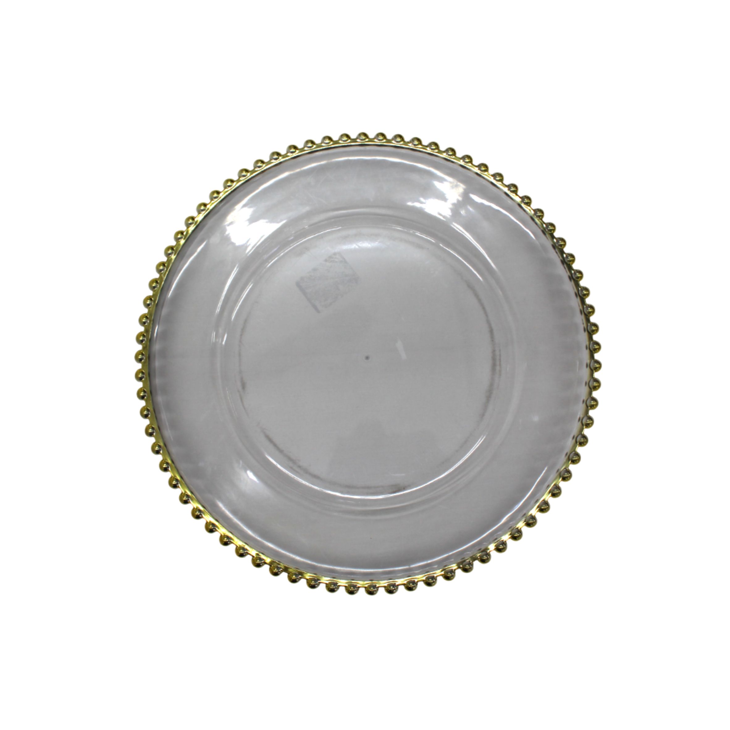 Elaine Round Beads Gold Transparent Underplate