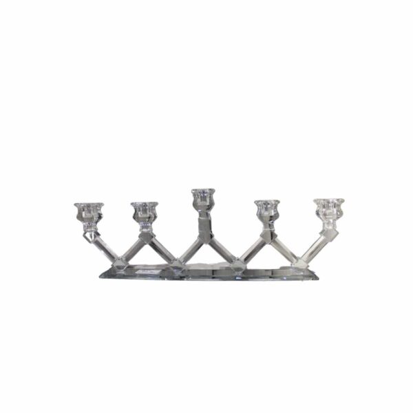5 Headed Crystal Candle Holder