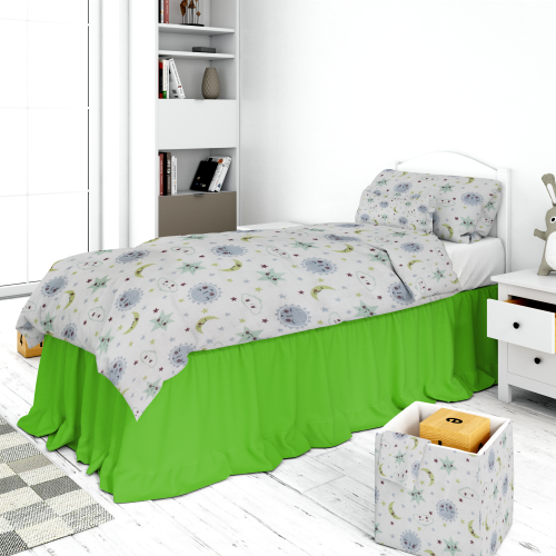 Moon Clouds 100% Organic Cotton Muslin Fabric