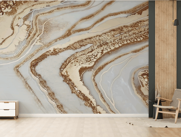 Adrina Gold 3D Uv Marble Sheet 2700 X 1200Mm