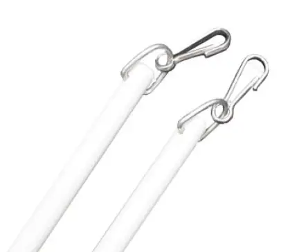 Draw Rods Fibre Glass White