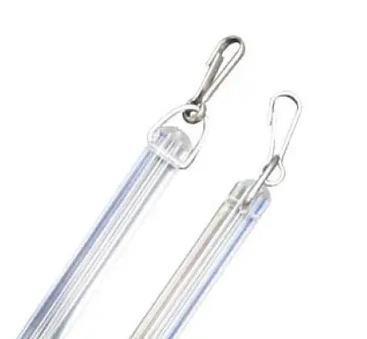 Draw Rods Clear Fluted