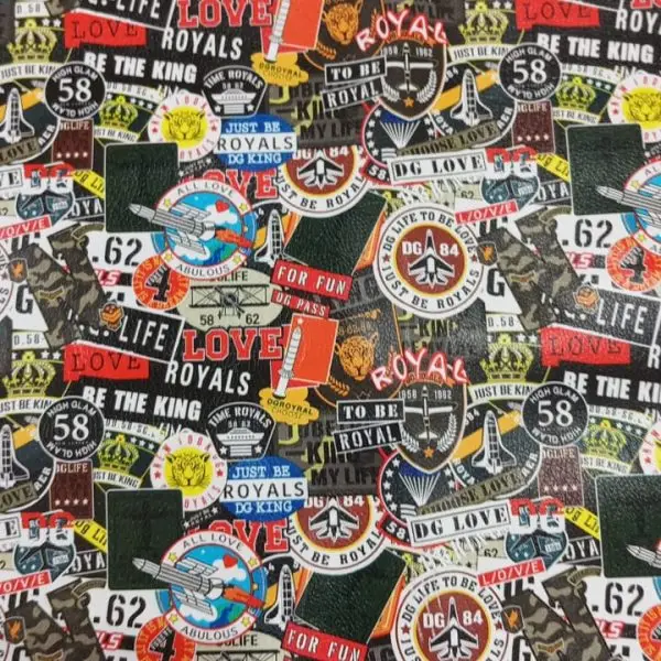 BADGES-PRINTED-UPHOLSTERY-VINYL